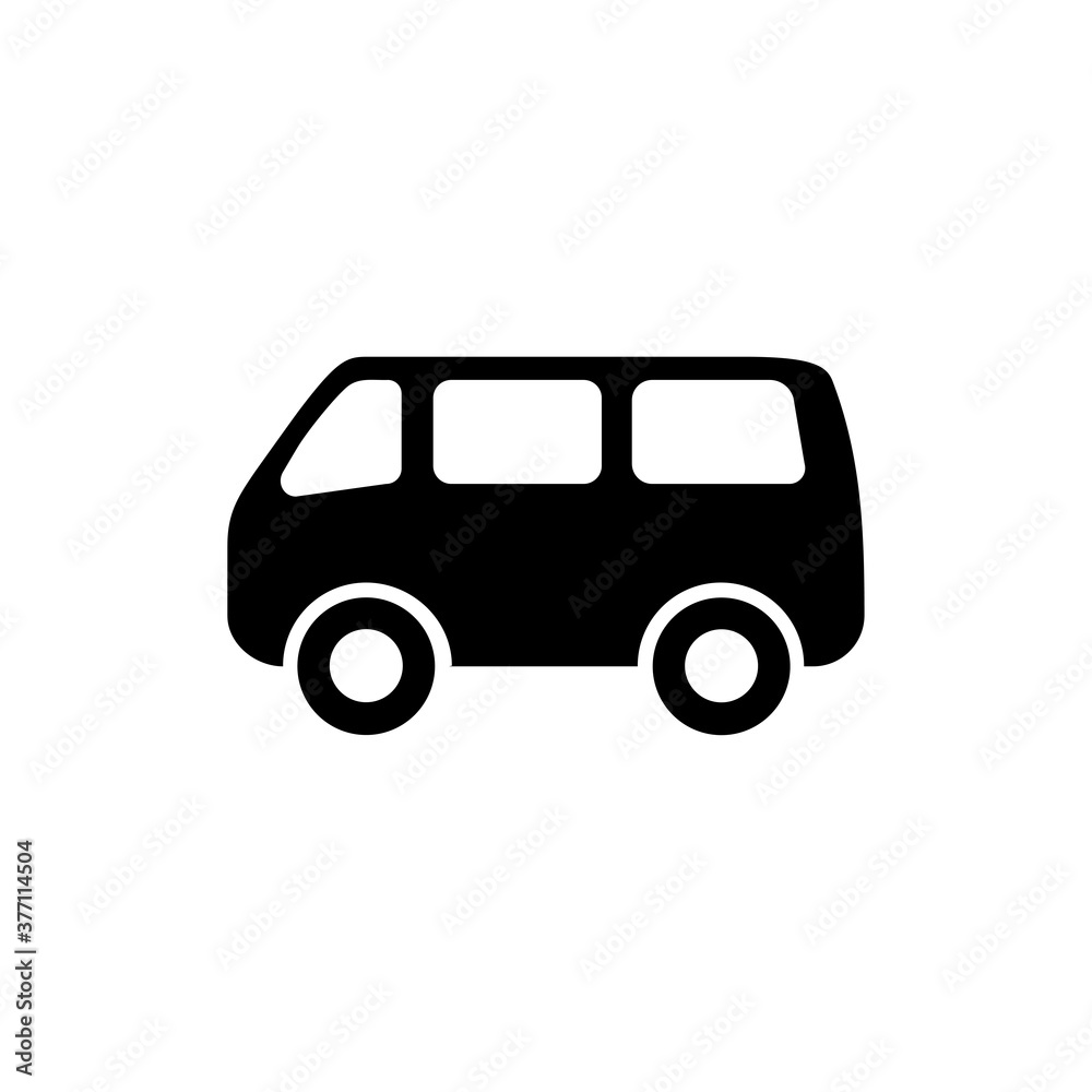 minivan icon. One of set web icon