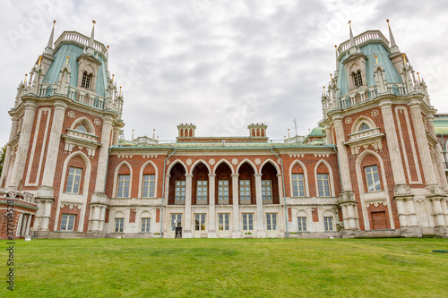 Part of the architectural ensemble of the historical museum-estate Tsaritsyno. Fine example of the 18th century architecture and park landscaping. Moscow, Russia © ironstuffy