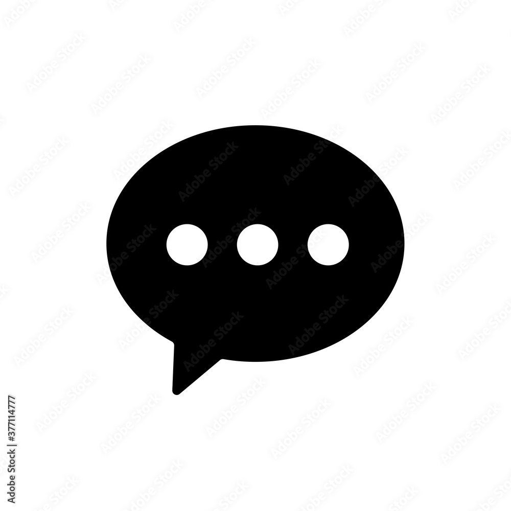 Speech bubble icon. One of set web icon Speech bubble icon. One of set web icon
