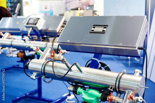 Принти на полотні Installations for disinfection of water with ultraviolet