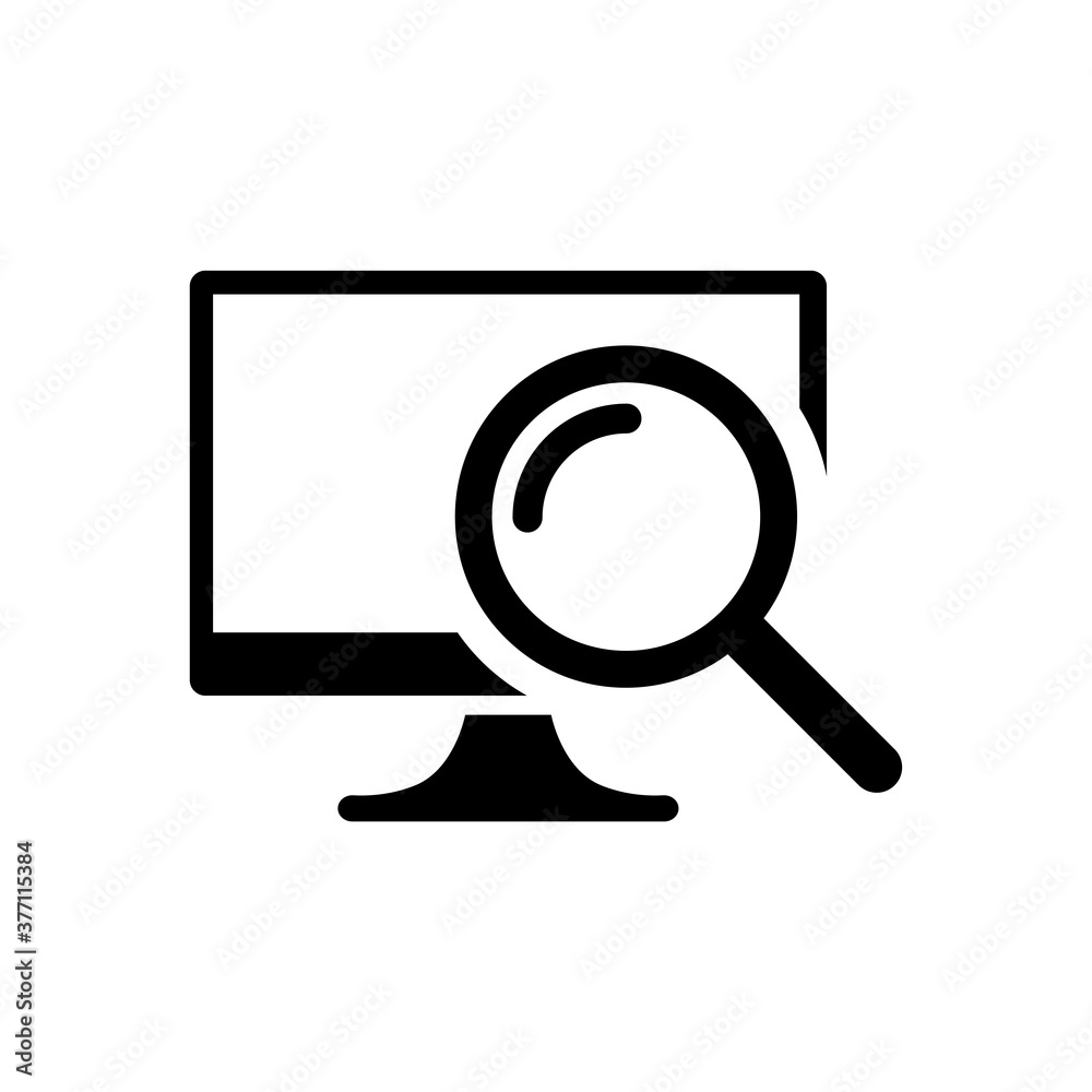 monitoring icon. One of set web icon monitoring icon. One of set web icon