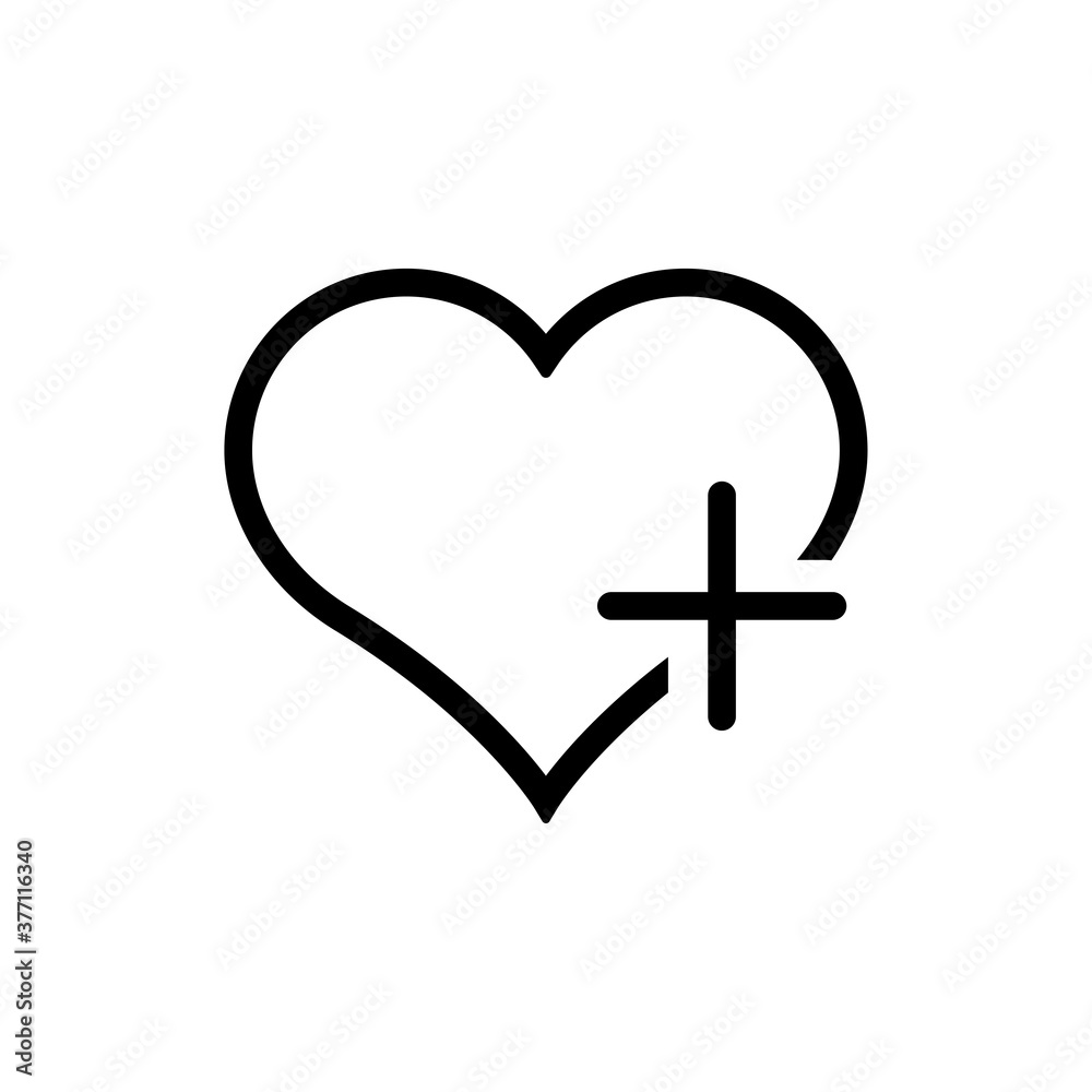 Favorites, linear icon. One of a set of linear web icons. Favorites, linear icon. One of a set of linear web icons.