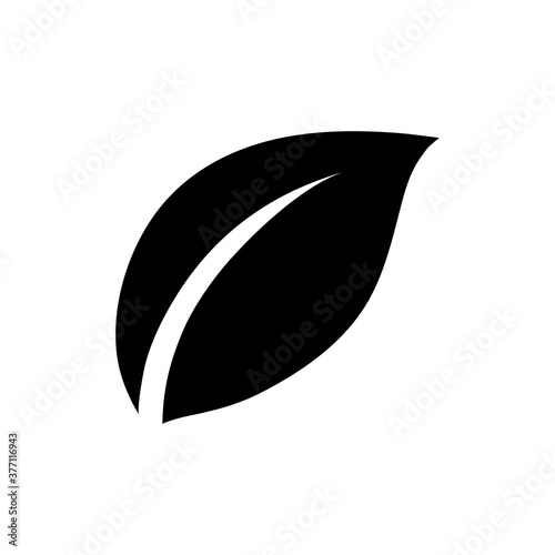 leaf icon. One of set web icon