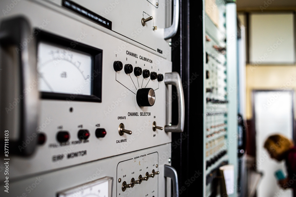 Fototapeta premium Control panel for electrical systems