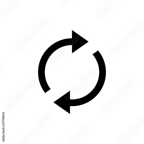 arrow refresh, reload, rotation, loop icon. One of set web icon