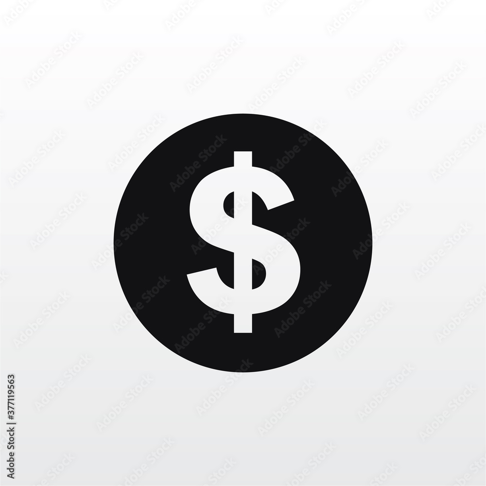 Dollar icon vector . money sign Dollar icon vector . money sign