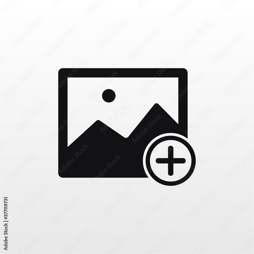 Add Image icon vector . Add Photo sign Add Image icon vector . Add Photo sign