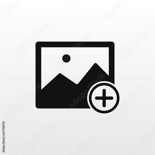 Free Download Add Image icon vector . Add Photo sign - GFXLoad