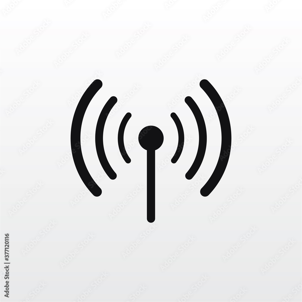 Signal icon vector . Wireless sign Signal icon vector . Wireless sign