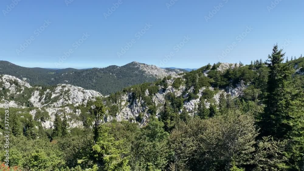 Northern Velebit national park in Croatia landscape
