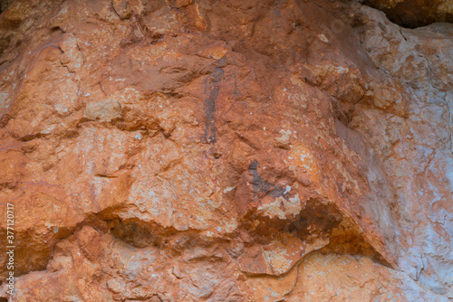 The Abrics de l'Ermita  Rock Art, Ulldecona Village, Terres de l'Ebre, Tarragona, Catalunya, Spain photo