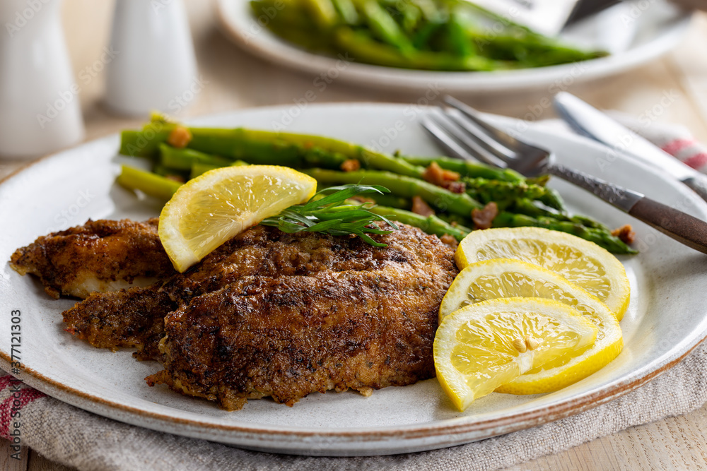 Baked Tilapia Fish Fillet Dinner