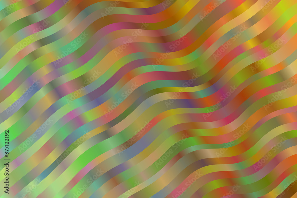 Brown and green waves abstract background. Great illustration for your needs.