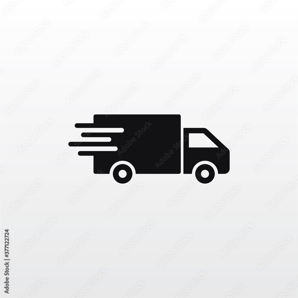 delivery truck icon vector . transportation sign