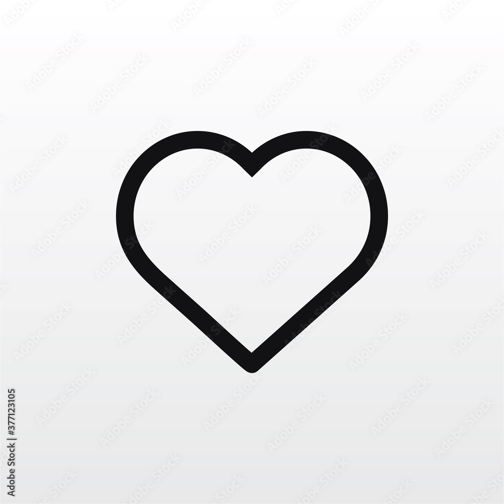 Heart icon vector . Like sign Heart icon vector . Like sign