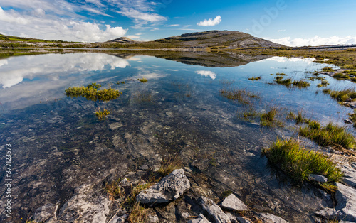 scenic landscape of the Burren national park in County Clare, Ireland © Gabriel Cassan