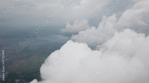 Aerial view of shoreline from the plane of Nakhon Si Thammarat, Thailand
 photo