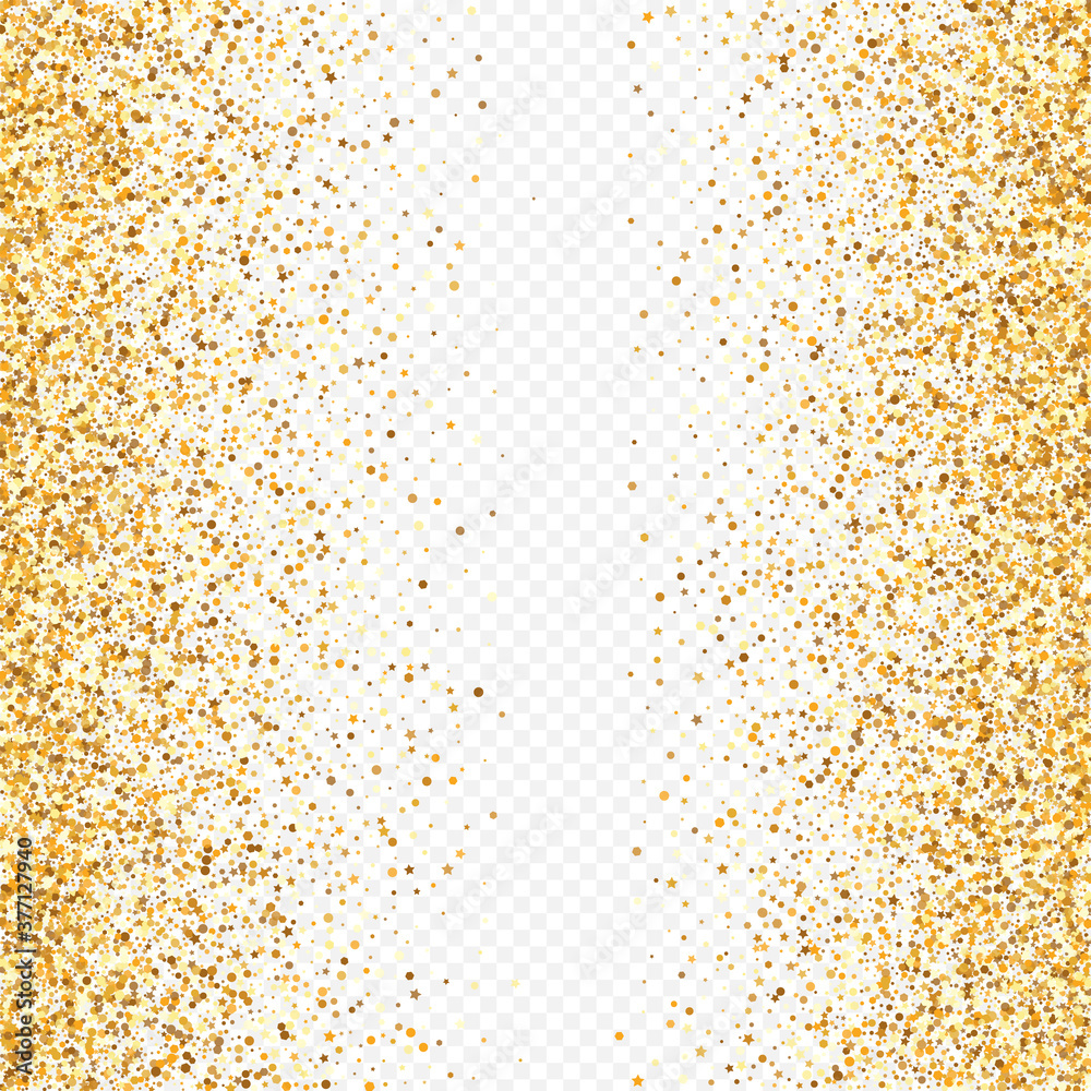 Yellow Rain Holiday Transparent Background. Paper 