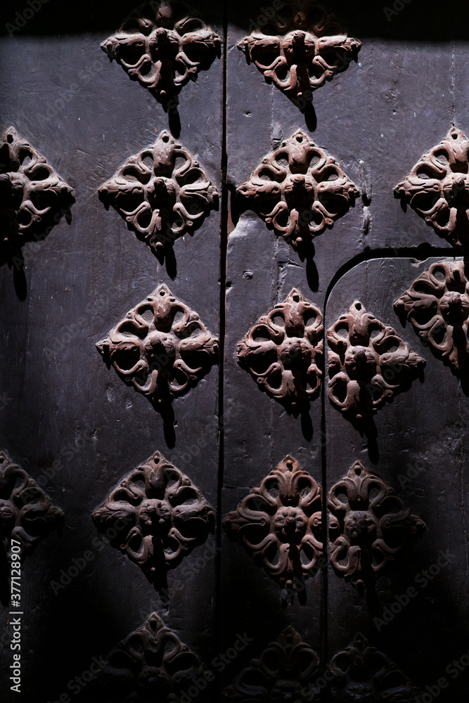 Details, Doors in Toledo city, Toledo, Castilla-La Mancha, Spain, Europe