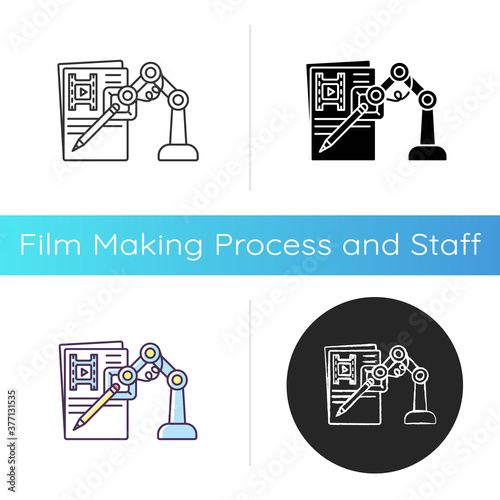 AI written screenplay icon