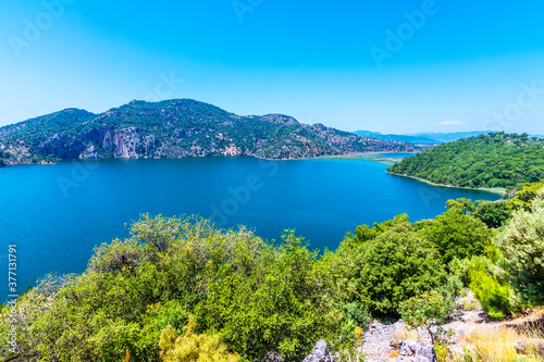 Kocagol Lake in Dalaman Peninsula in Turkey photo