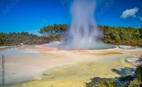 Waiotapu Geothermal Wonderland in New Zealand