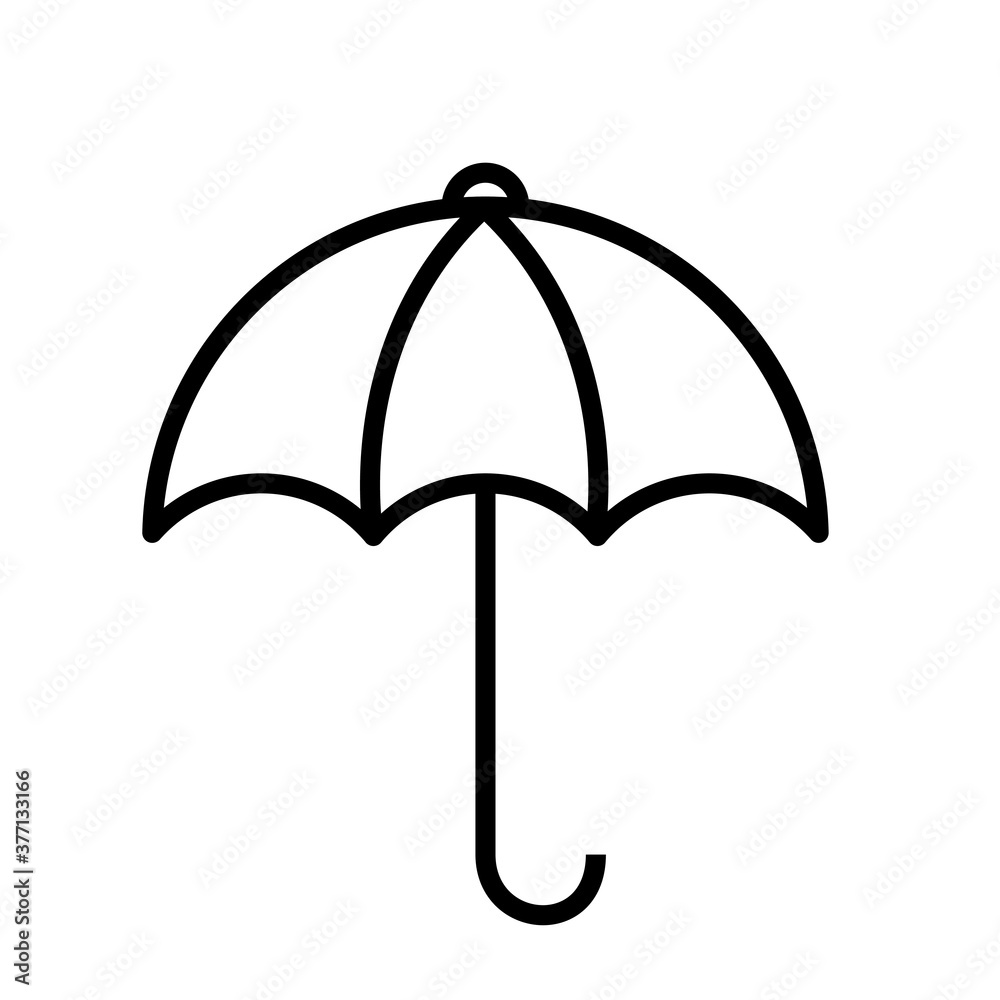 black umbrella isolated on white for design website or graphic black umbrella isolated on white for design website or graphic