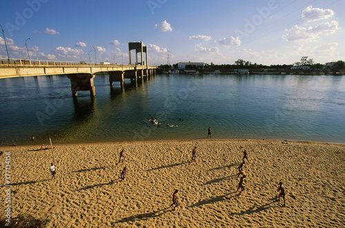 Fubetol de várzea na beira do Rio São Francisco. photo