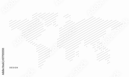Abstract geometric technological world map background. Vector creative design.