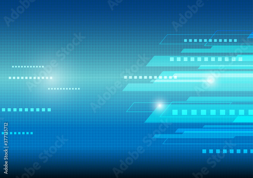 Virtual tecnology blue vector background. Eps 10.