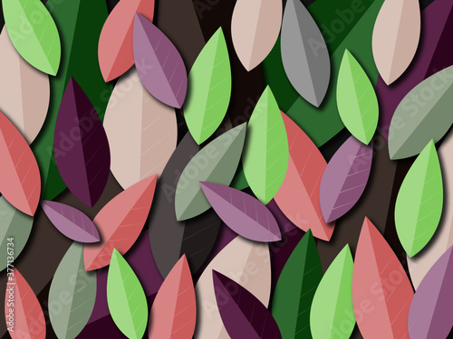 background with colorful leaves
