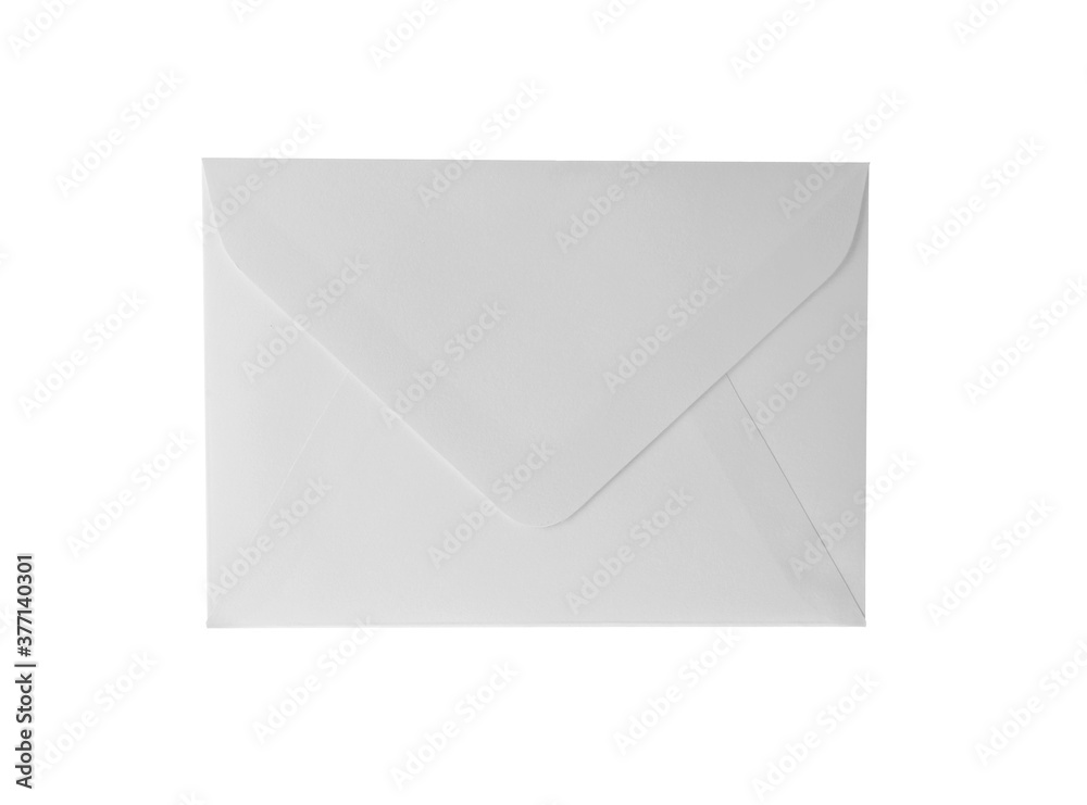 Paper envelope isolated on white. Mail service Paper envelope isolated on white. Mail service