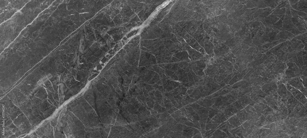 Naklejka premium Gray grey dark anthracite white abstract marble granite natural stone texture background banner panorama