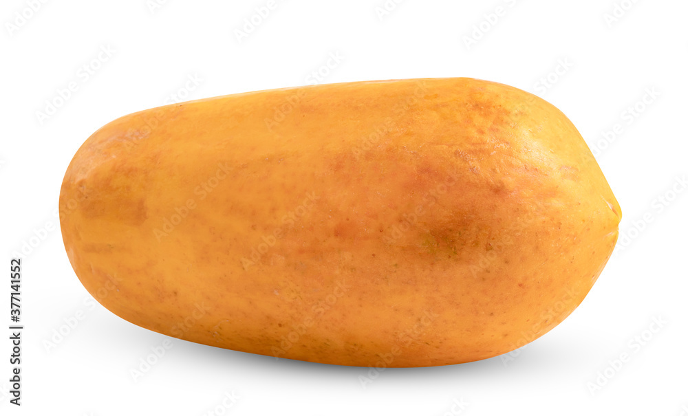 Ripe papaya isolated on white background ,include clipping path Ripe papaya isolated on white background ,include clipping path