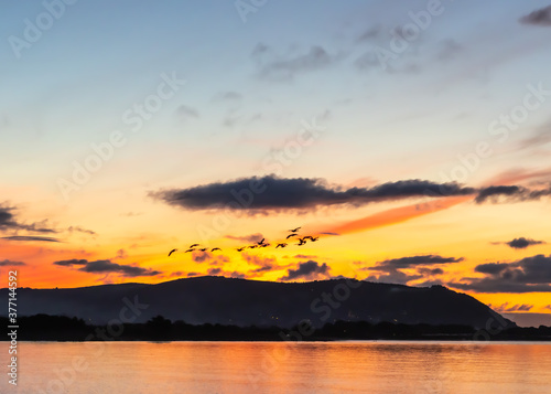 Sunset in North Somerset