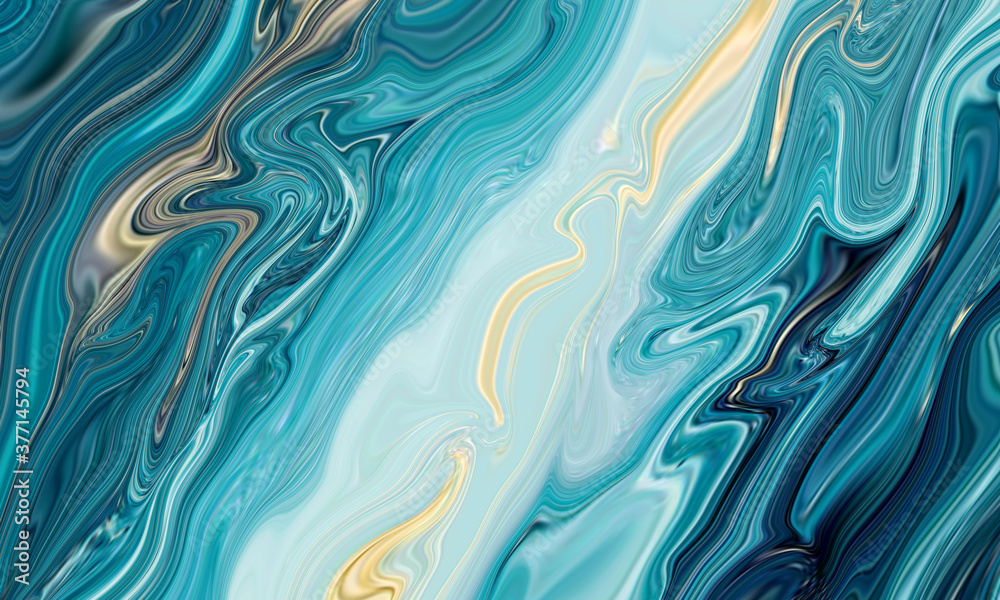 Obraz premium Marble abstract acrylic background. full color marbling artwork texture. Marbled ripple pattern. 