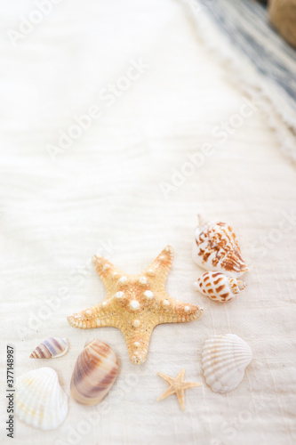 background of Summer holiday Ready vacation relaxing on beach background for copy space