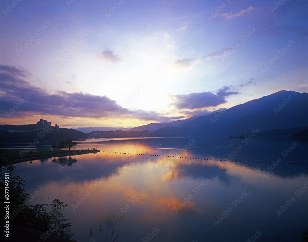 Taiwan Nantou Yuchi Sun Moon Lake Dawn