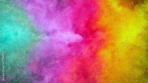 Colorful abstract powder background with color spectrum © Jag_cz