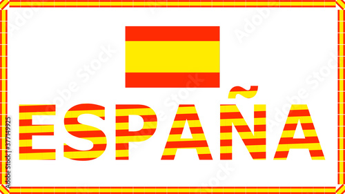 Ilustración España de fondo