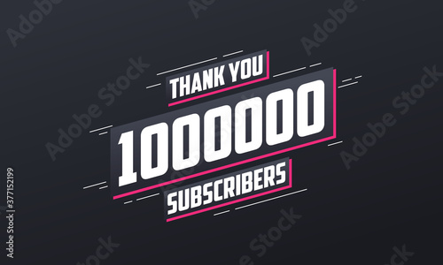 Thank you 1000000 subscribers 1m subscribers celebration.