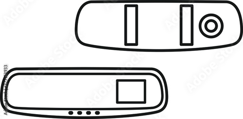 Mirror DVR icon , vector 