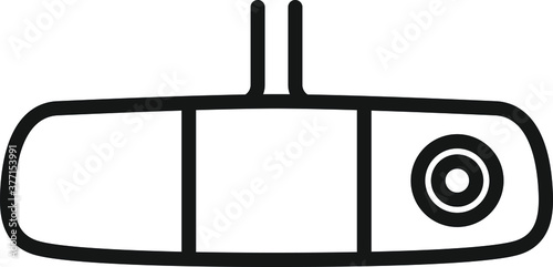 Mirror DVR icon , vector 