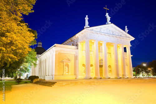 Night view of illuminated C...