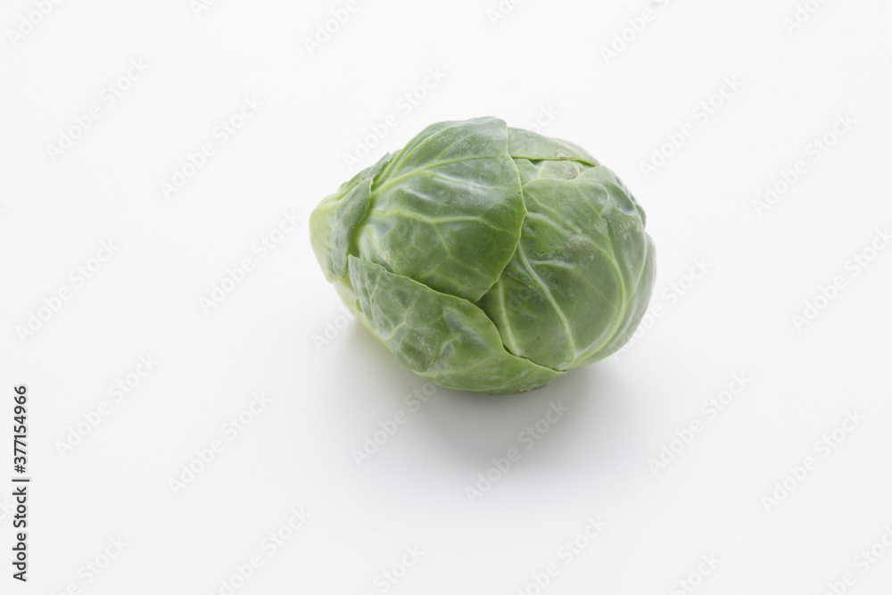 Fototapeta premium brussells sprouts isolated on white background