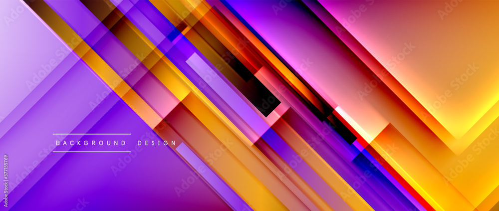 Dynamic lines on fluid color gradient. Trendy geometric abstract background for your text, logo or graphics Dynamic lines on fluid color gradient. Trendy geometric abstract background for your text, logo or graphics
