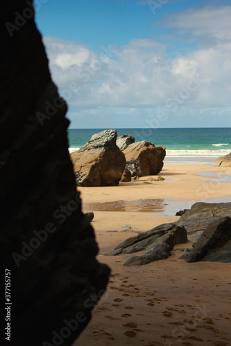 rocks and sea