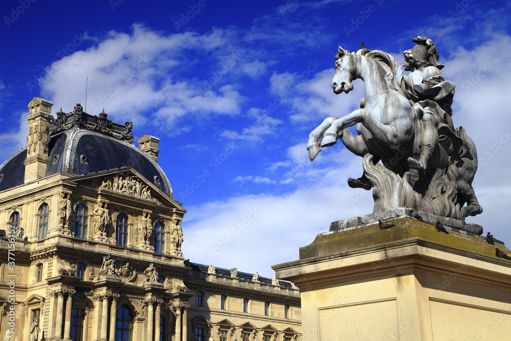 France Paris Louvre outdoor sculpture