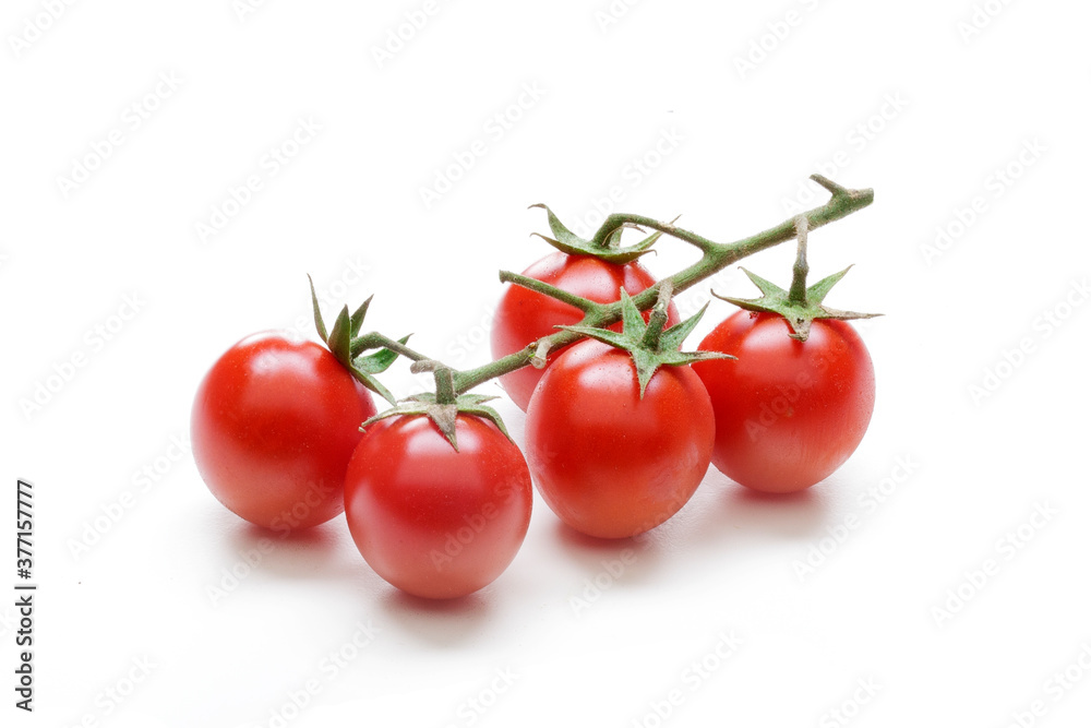 tomatoes ciliegino isolated on white background tomatoes ciliegino isolated on white background