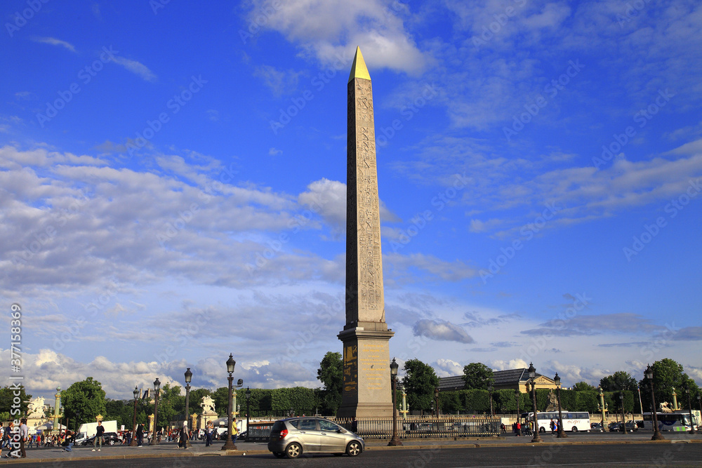 Stele of Place de la Concorde Paris France